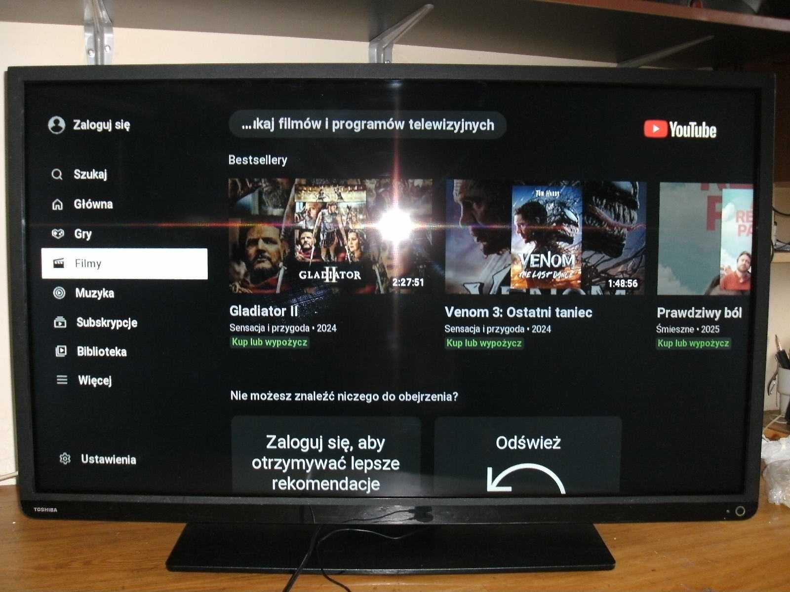 TV LED 40"- Smart TV z WiFi- YouTube/Netflix itp. Wysyłka