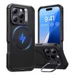 Etui Esr Cyber Tough Halolock Z Stojakiem Do Iphone 16 Pro Czarne