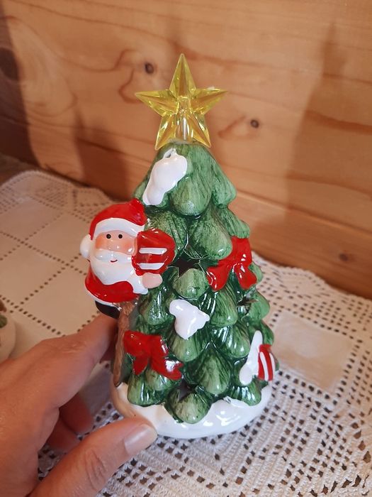 Pinheirinho Natal Cerâmica Luminoso - Novos
