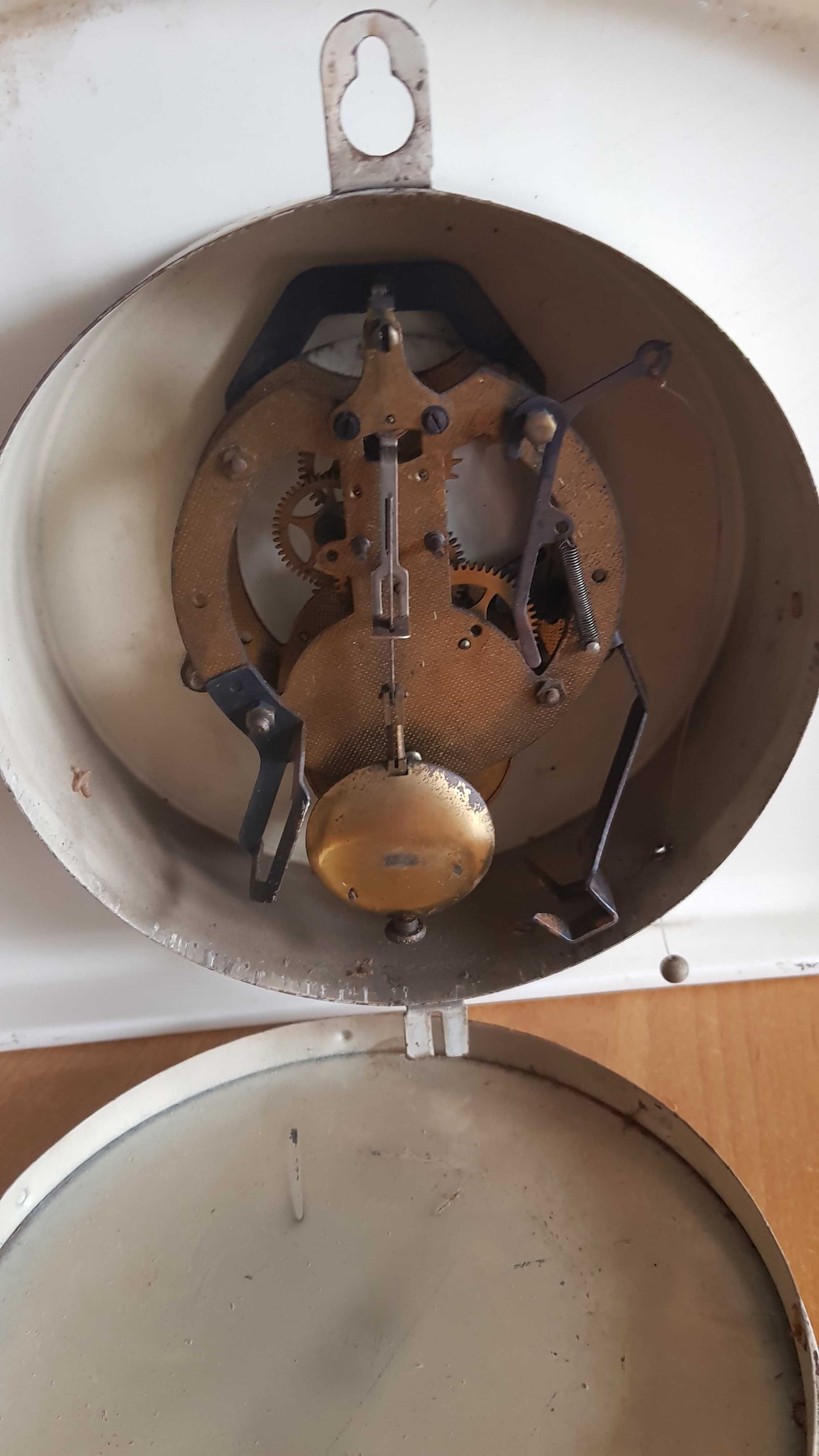 Ceramiczny zegar kuchenny JUNGHANS stary antyk