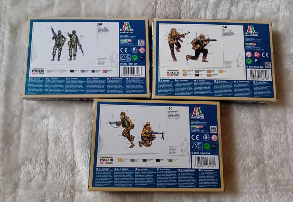 Trzy różne zestawy italieri 1:72