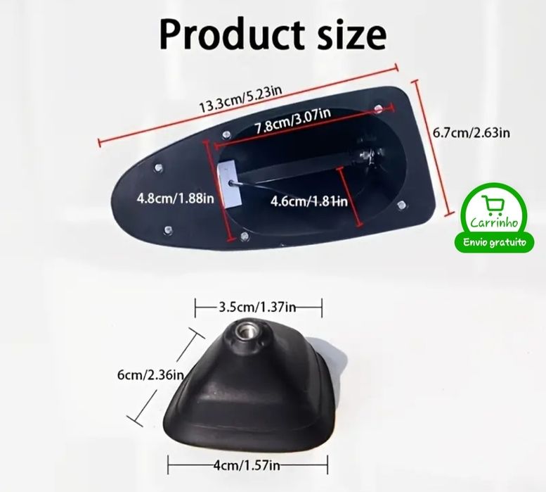 2 Antenas barbatana de tubarão para BMW