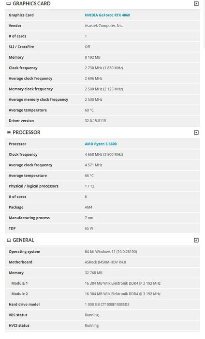 REZERWACJA RTX4060 Ryzen 5600 32 GB RAM 1TB SSD Win 11 WiFi