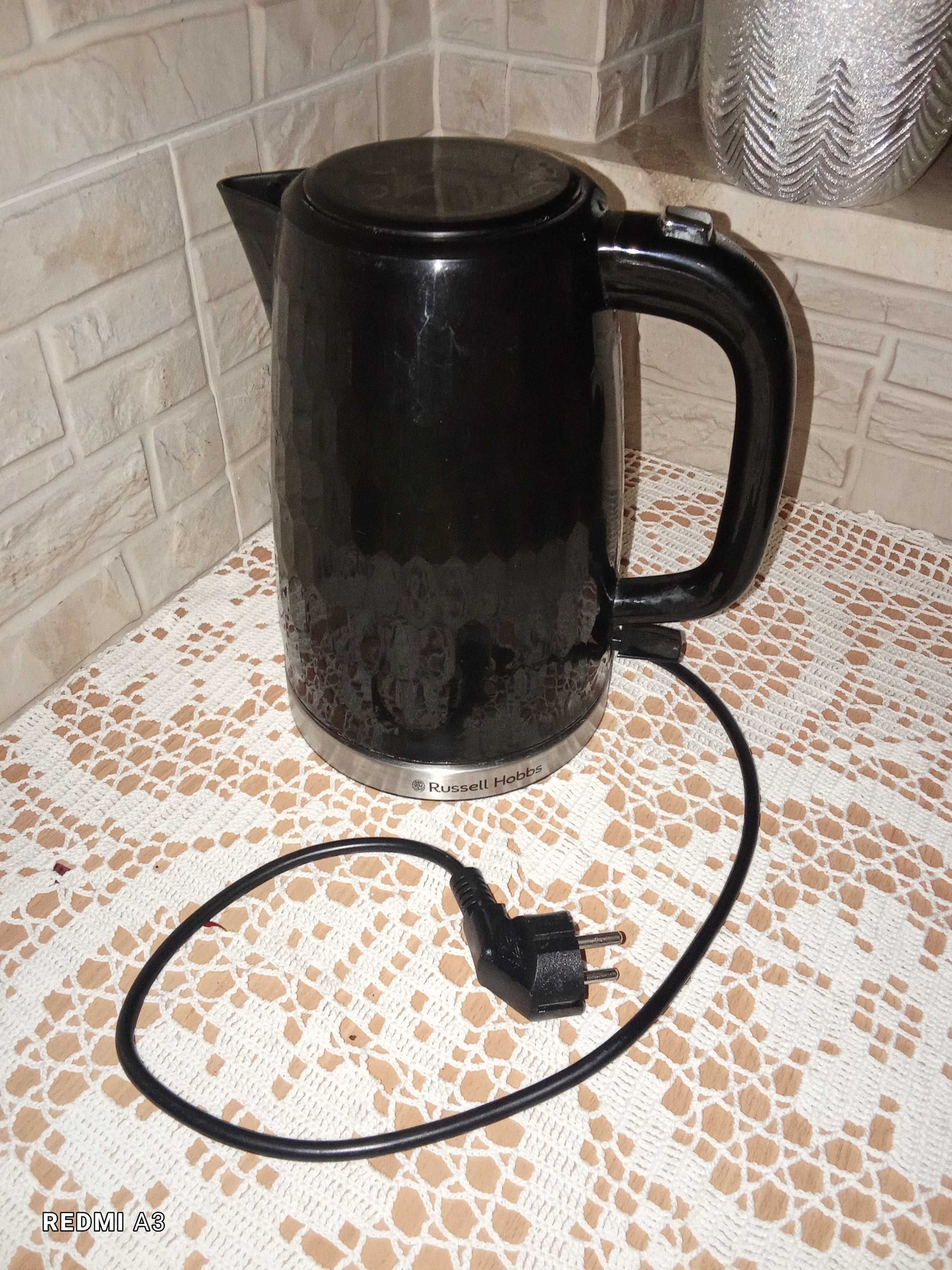 Czajnik elektryczny, Russell hobbs, czarny, plaster miodu