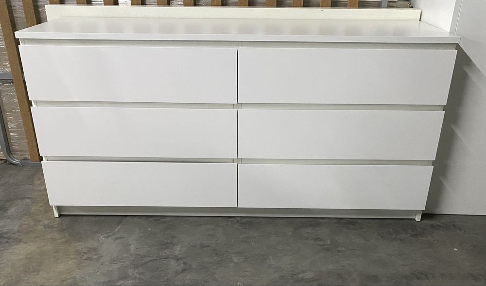 2 comodas Malm brancas