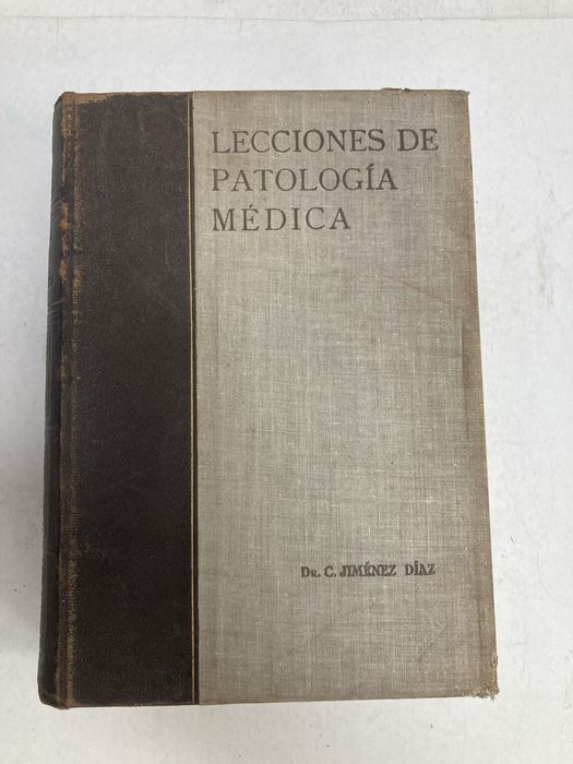 2 Livros antigos Lecciones de Patología Médica de Dr. C. Jimenez Diaz