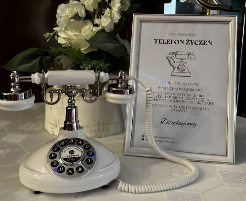 Telefon życzeń, imprezy okolicznościowe.