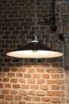 Brązowa lampa sufitowa vintage 1960 wisząca prl loft