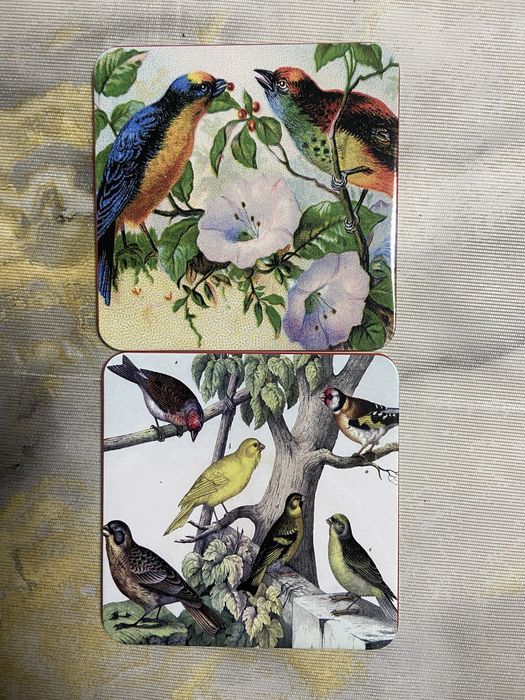 Підставки під чашку 6шт(колекція британських птахів)