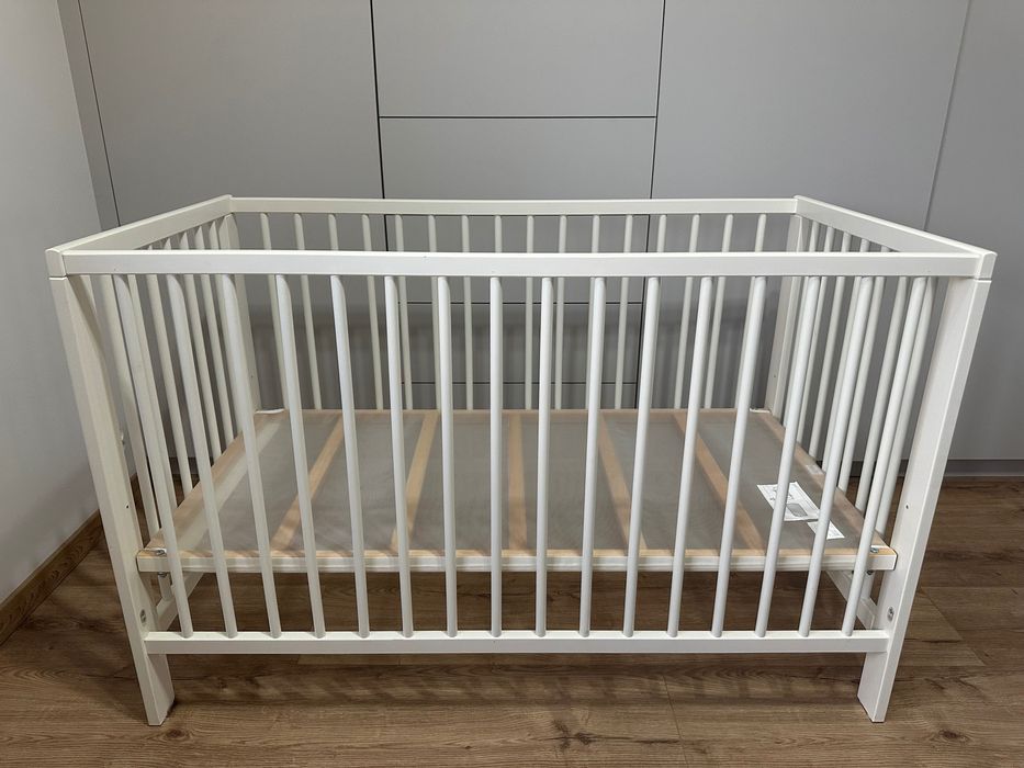 Łóżko dziecięce, białe 60x120 cm