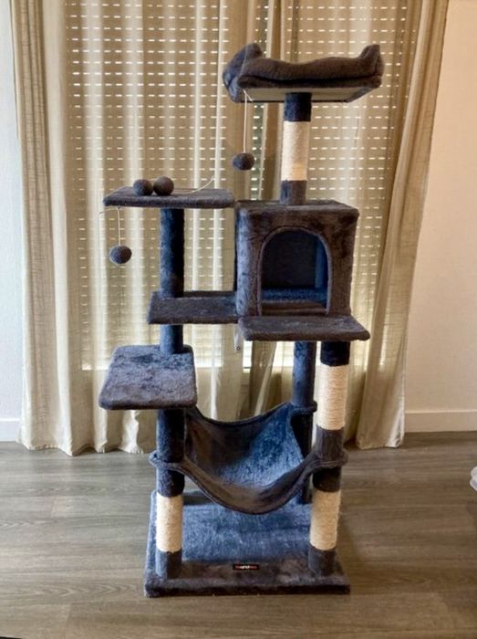 Drapak dla kota NOWY wysoki XXL stabilny 143cm wieza domek legowisko