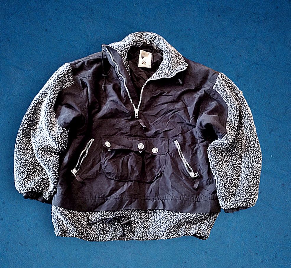 Kurtka sherpa zima polar halfzip vintage retro lata 90