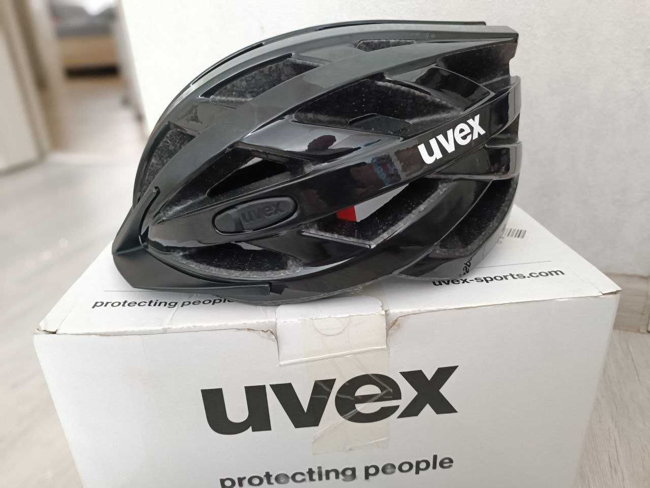 Шолом велосипедний UVEX I-Vo 3D чорний. 55-60см.