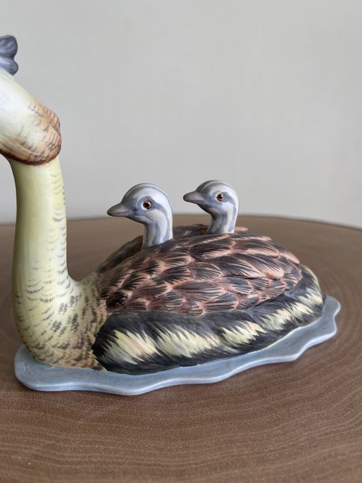 Figura Porcelana Ave Biscuit Mergulhão Lugal