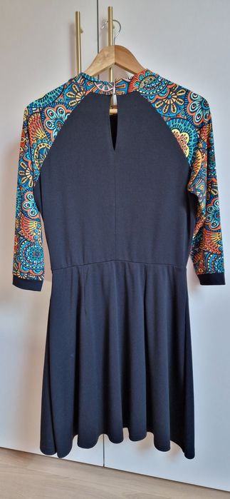 Sukienka mini czarna multikolor Vippi Design  L 40