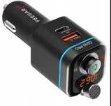 FEEGAR Transmiter FM bluetooth BT Szybka Ładowarka QC 4.0 PD Audio MP3