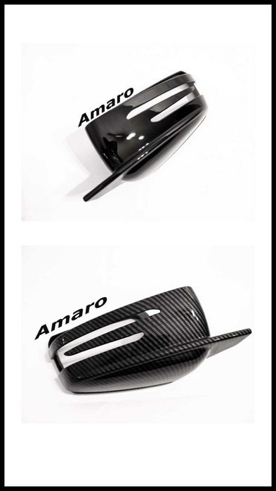 Capas de Espelhos Carbono/Preto (Mercedes AMG W176, W246, W204, W212)