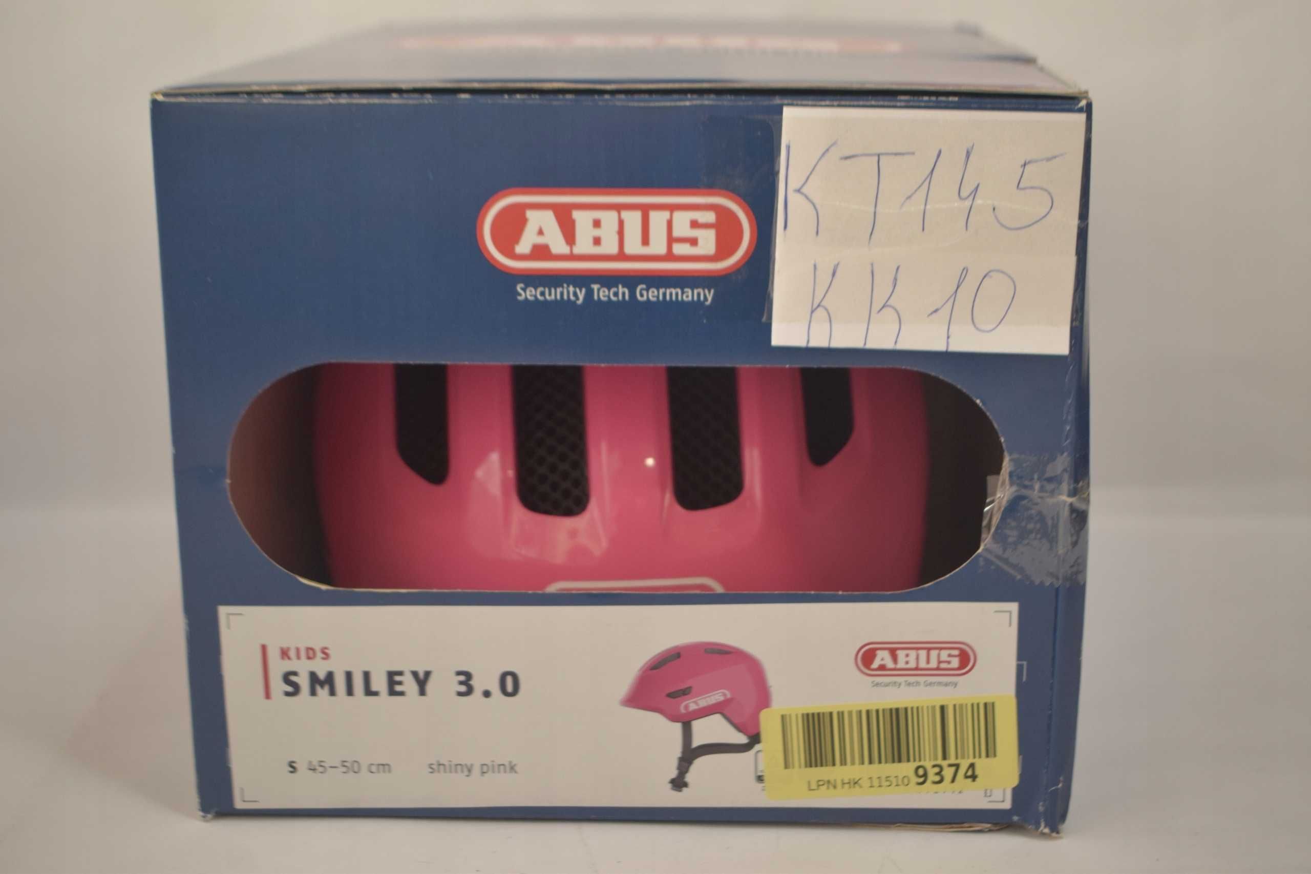 Abus Smiley 3.0 Dziecięcy Kask Różowy - S 45-50 cm