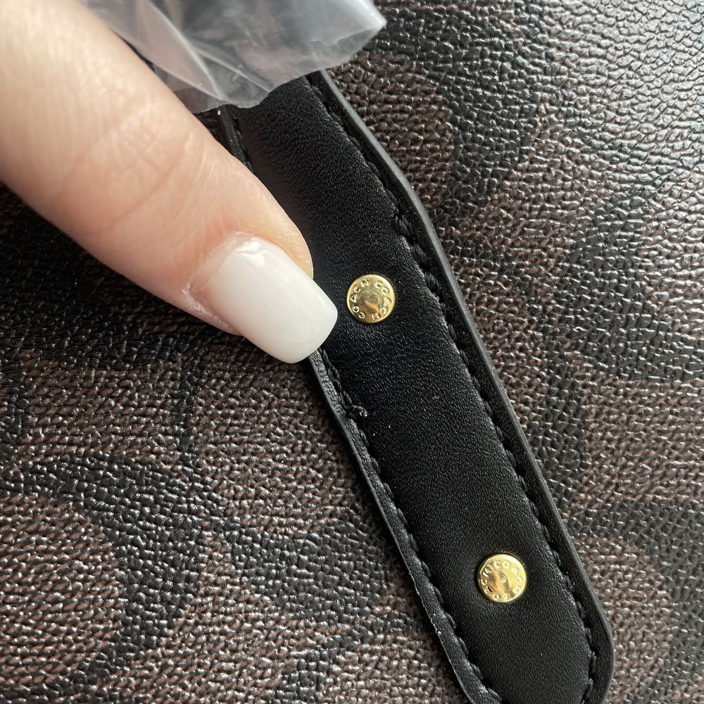 Сумка coach шопер монограмная