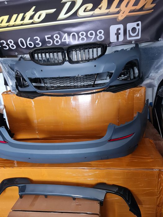 Комплект обвеса М пакет для BMW G20  бампер m pakiet губа спойлер