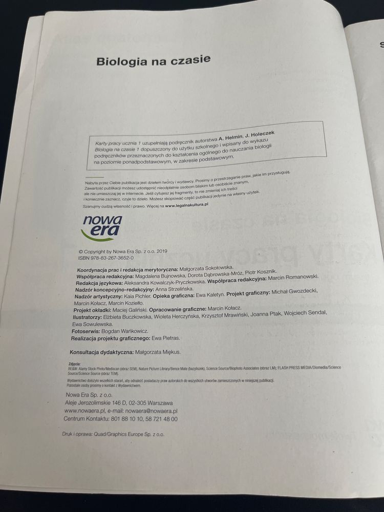 Ćwiczenia do Biologii