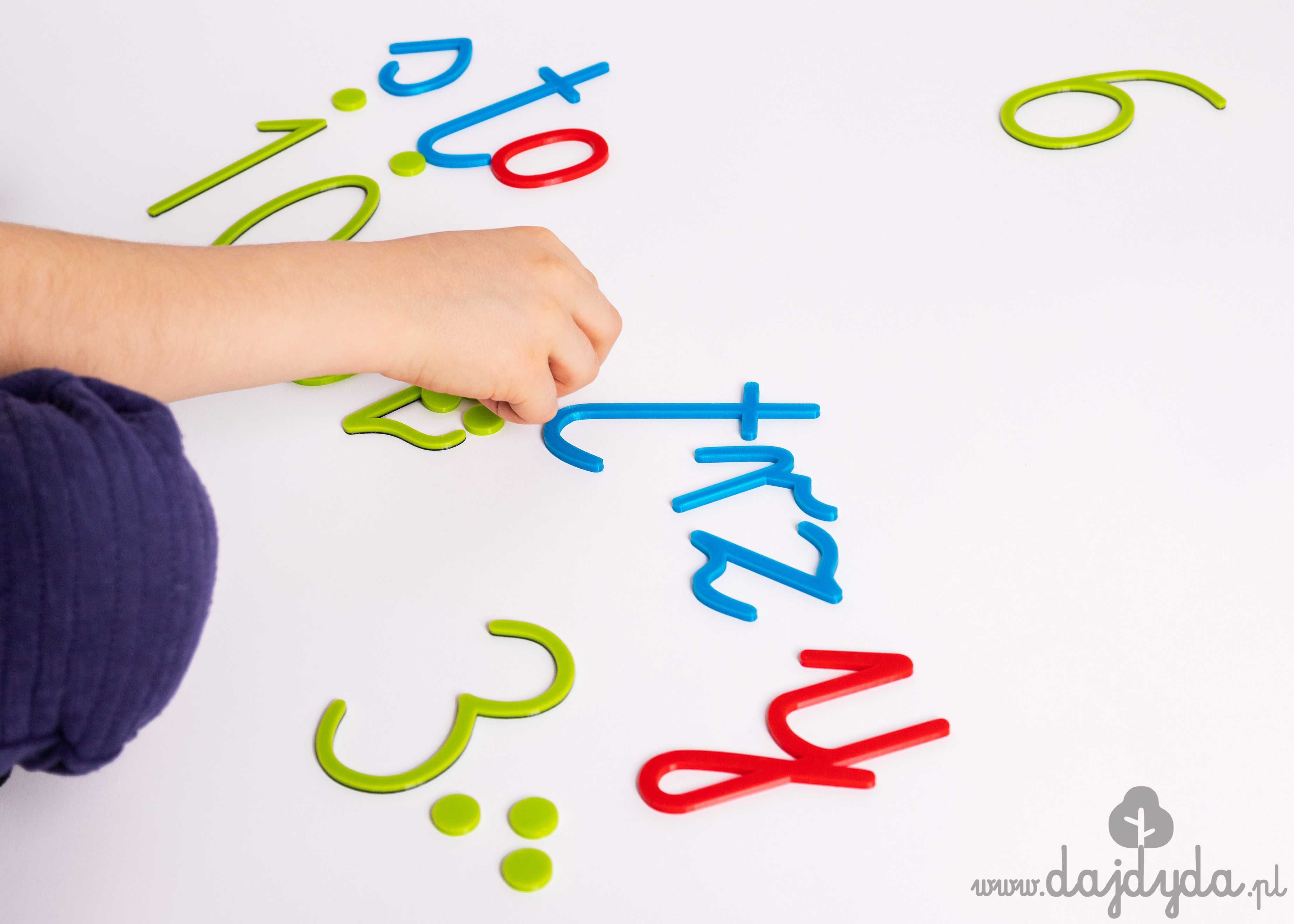 Montessori Ruchomy Alfabet - małe litery angielskie jednostronne