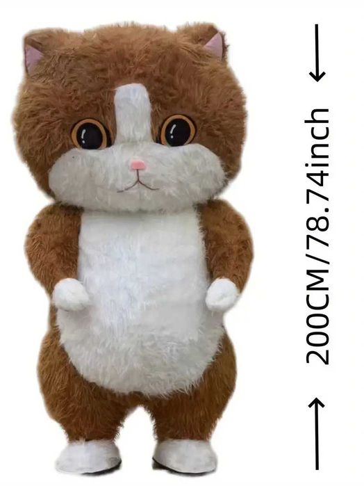 надувные  костюм котика 2 метра высота -котик и 3 метра -мишка