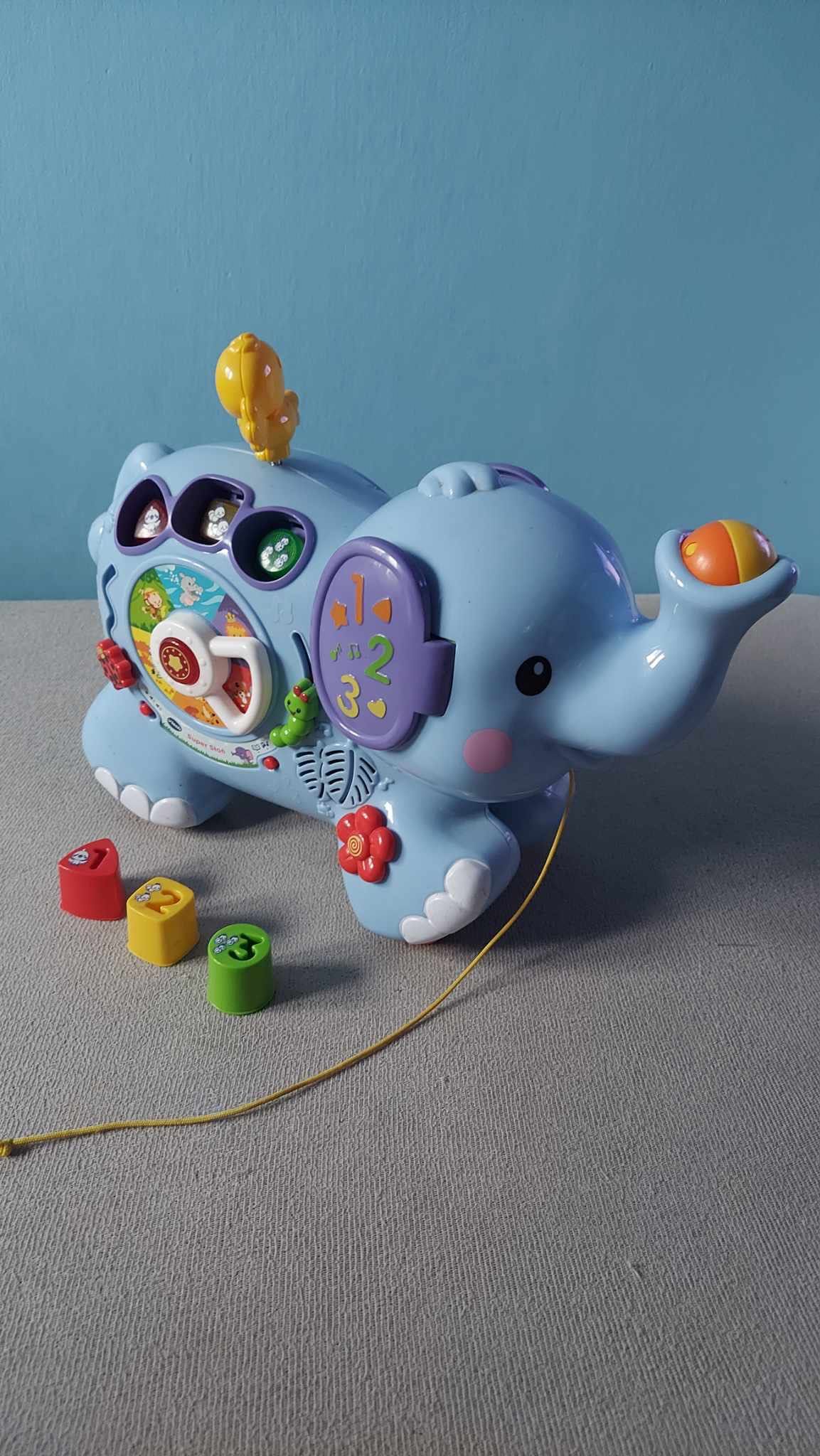 Vtech, Super Słoń, interaktywna zabawka do ciągnięcia