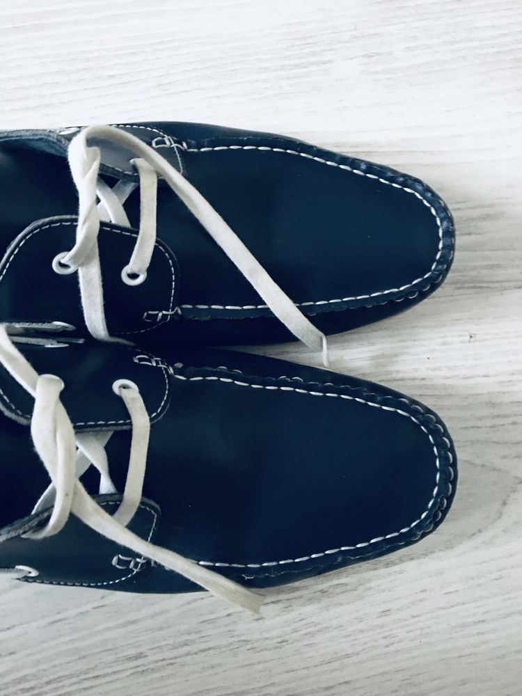 Mokasyny boat shoes skóra gino rossi 44