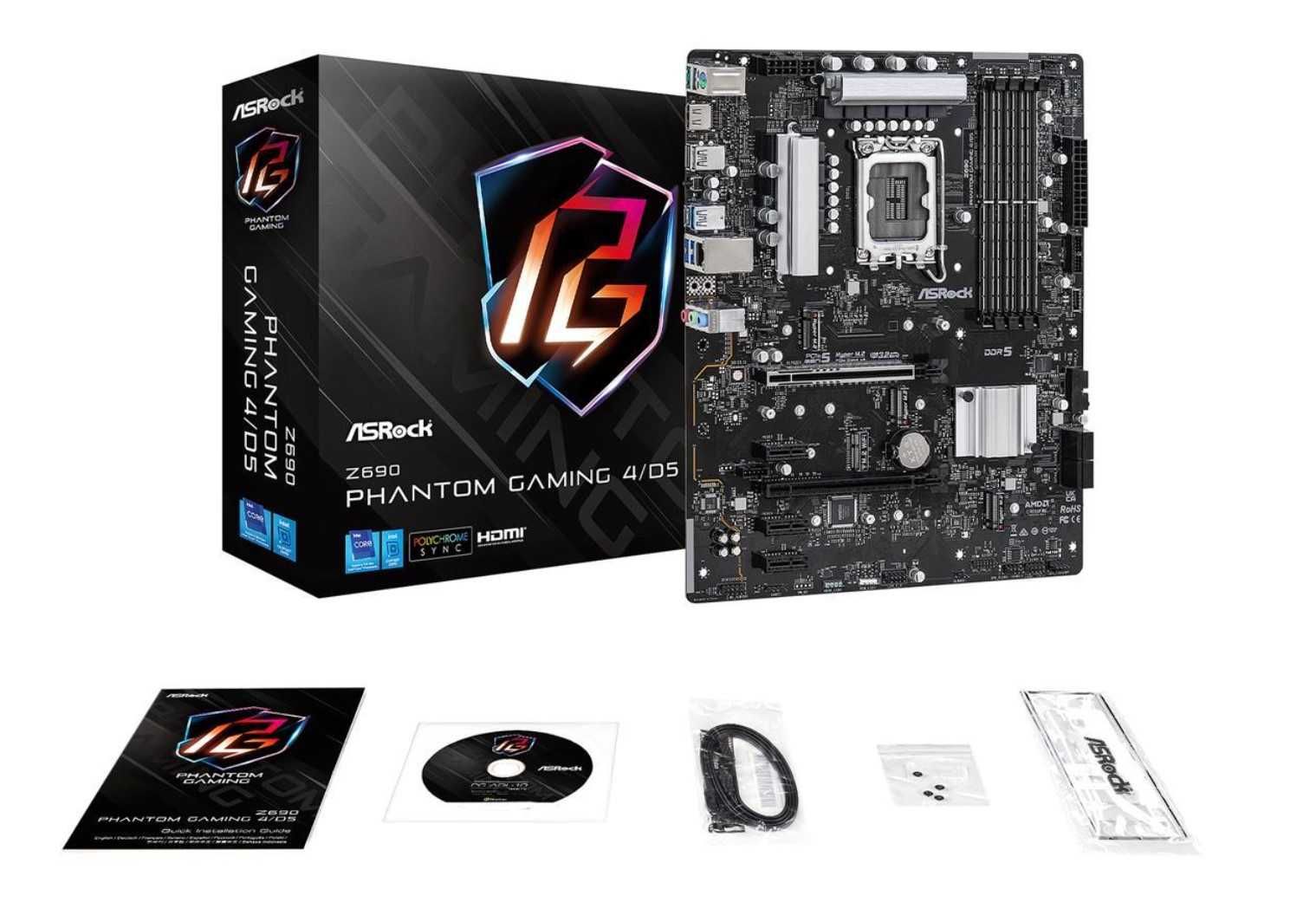 Материнська плата ASRock Z690 Phantom Gaming 4/D5 (14th,13th,12t) DDR5