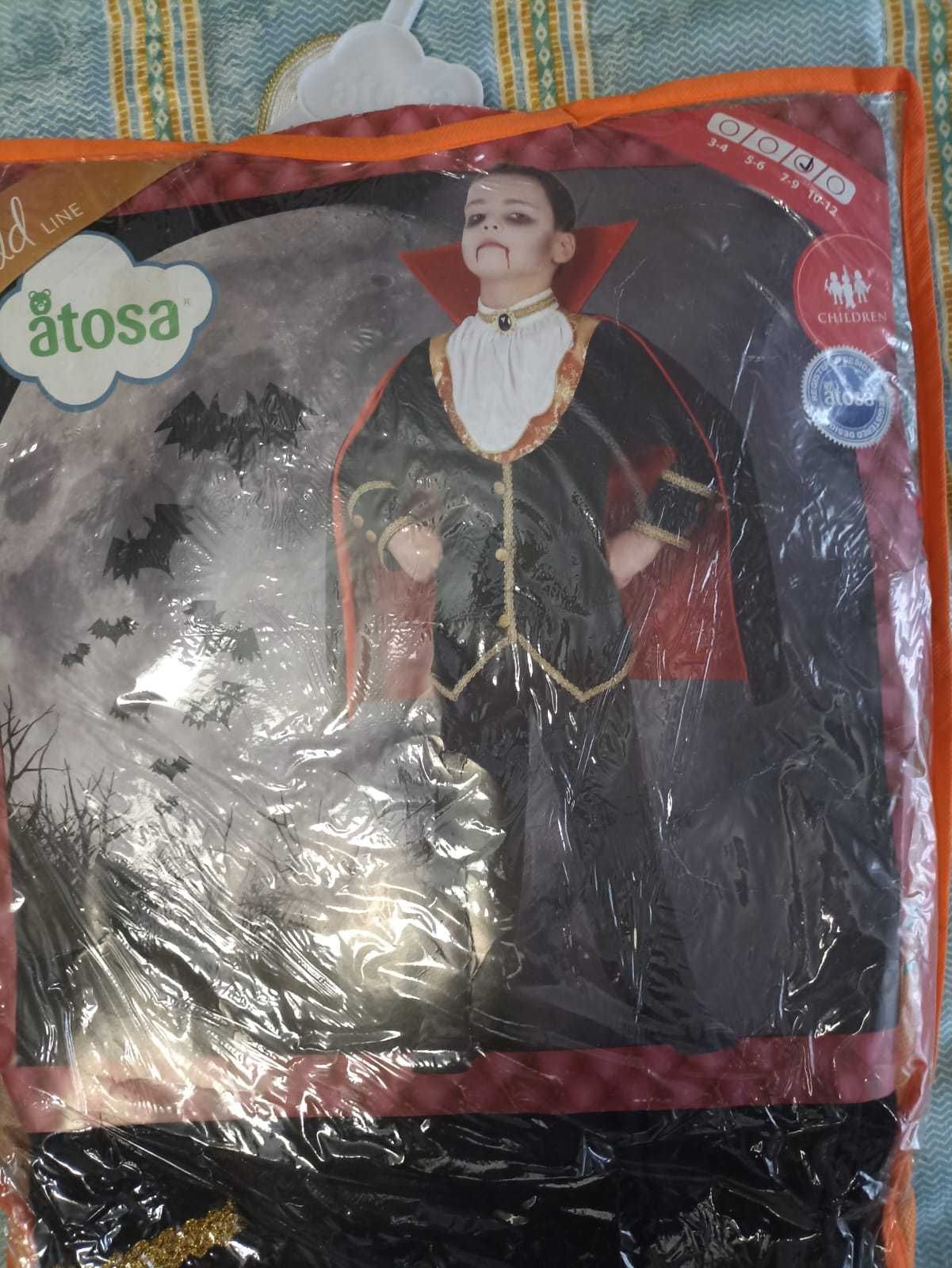 Fato carnaval 7-9 anos Dracula