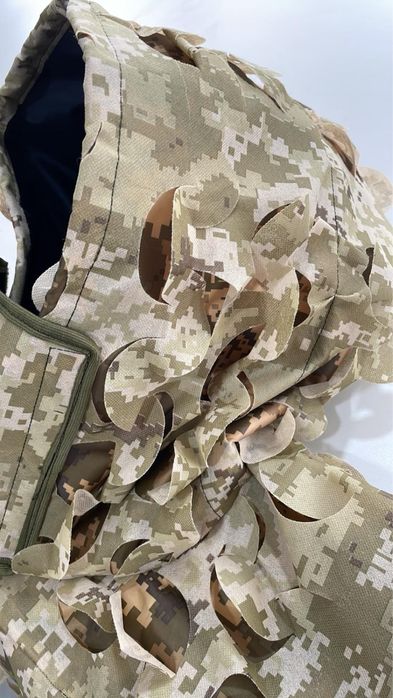 Пончо камуфляж зелений листок дощовик анти тепловізор