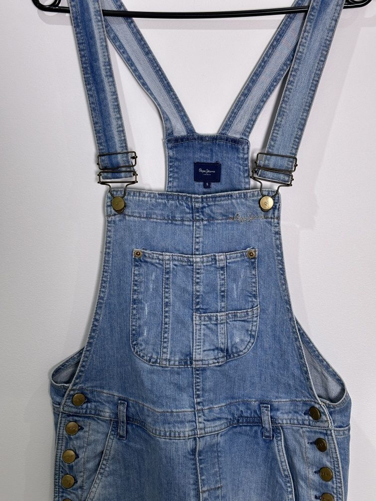 Ogrodniczki dżinsowe damskie Pepe jeans