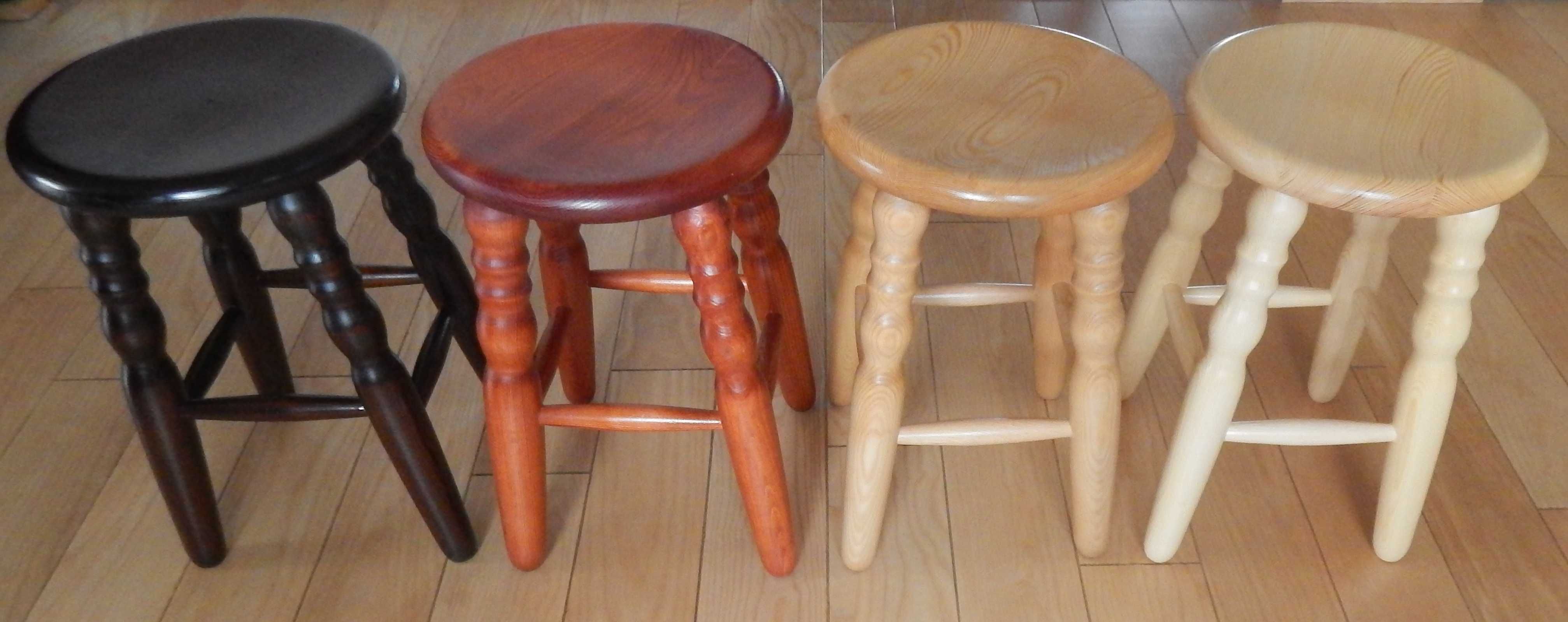 NOWE Taborety drewniane sosnowe TABORET kuchenny stołek zydel hoker