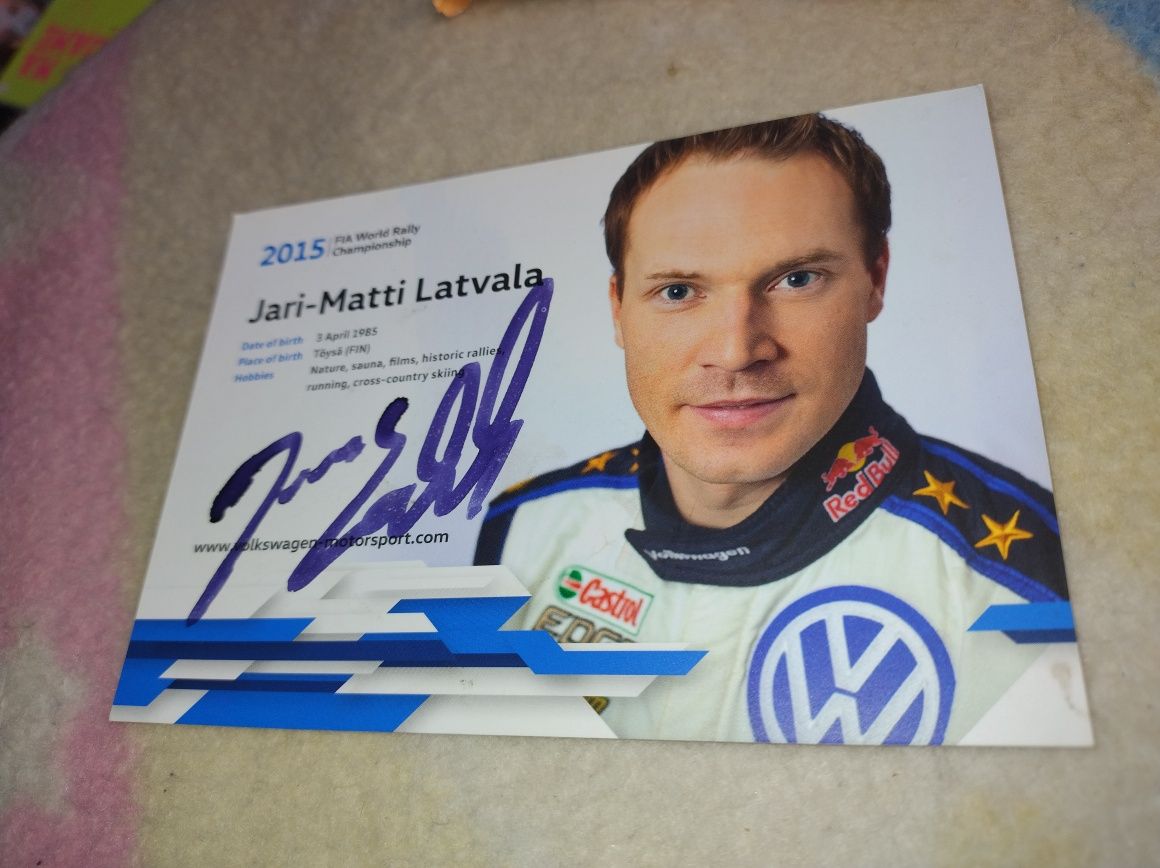 Autograf Hari Matti latvala