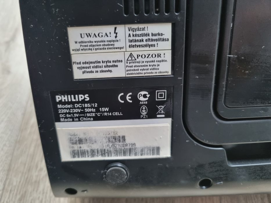 Radioodtwarzacz, zestaw audiowizualny ze stacją wizualną Philips dc185