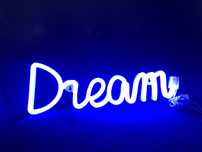 Nowa lampka neon led napis dream