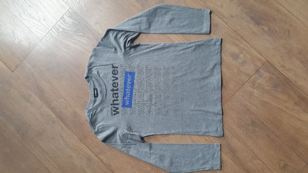 Diesel longsleeve koszulka długi rękaw szara rozm 152-158cm