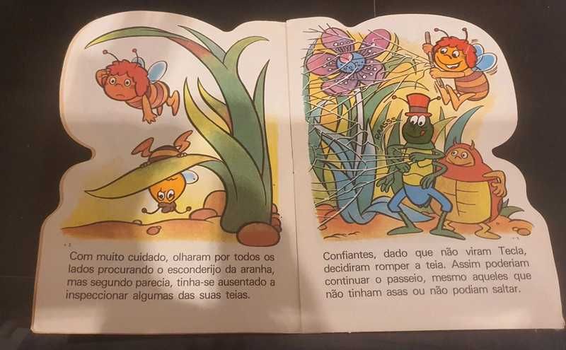 Abelha maia livro disvenda antigo - teia de aranha