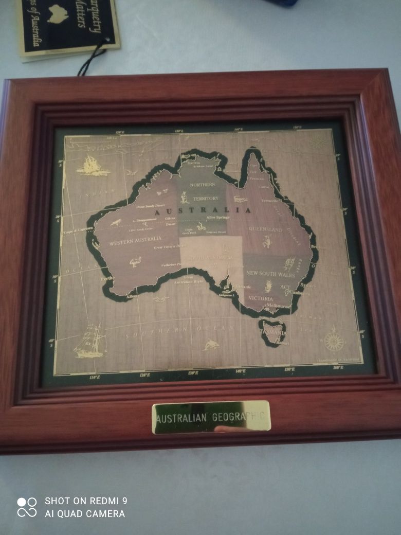 Obrazek mapa Australii