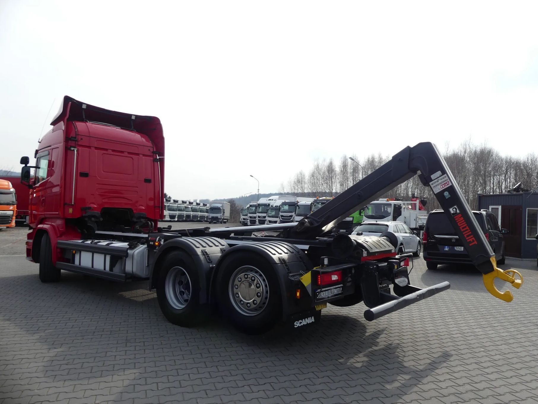 Scania R 490 / 6x2 / HAKOWIEC / HIAB MULTILIFT 18T / RETARDER /  Pełna dokumentacja UDT / Oś podnoszona i skrętna /