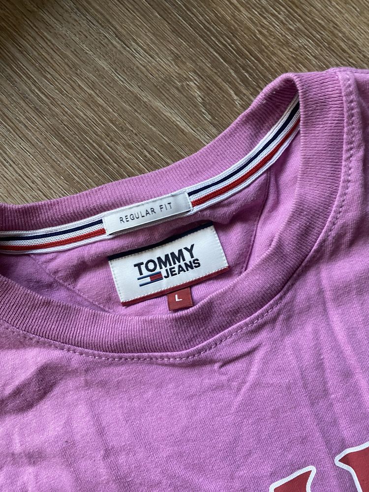 Bluzka tshirt rozowa tommy hilfiger L