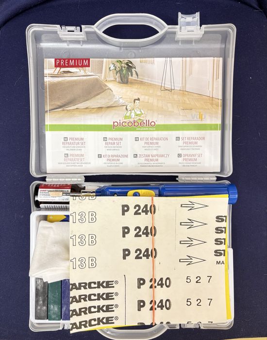 Zestaw naprawczy do powierzchni, prawdopodobnie drewnianych