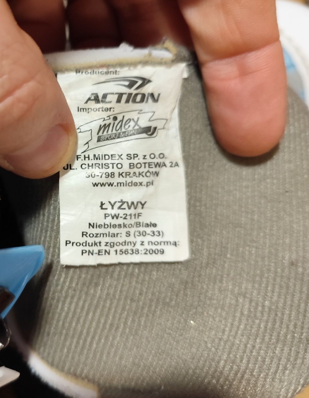 Łyżwy dziecinne regulowane rozmiar 30-33 unisex dla dziecka 4-7 lat