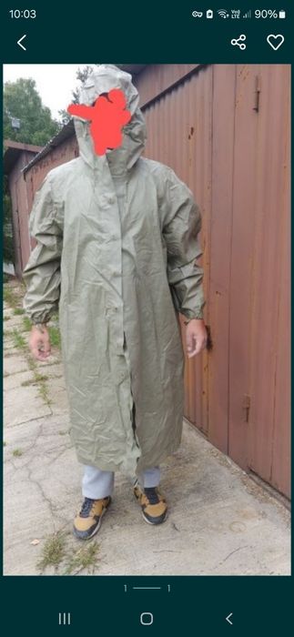 Płaszcz op1 gumowy przeciwdeszczowy