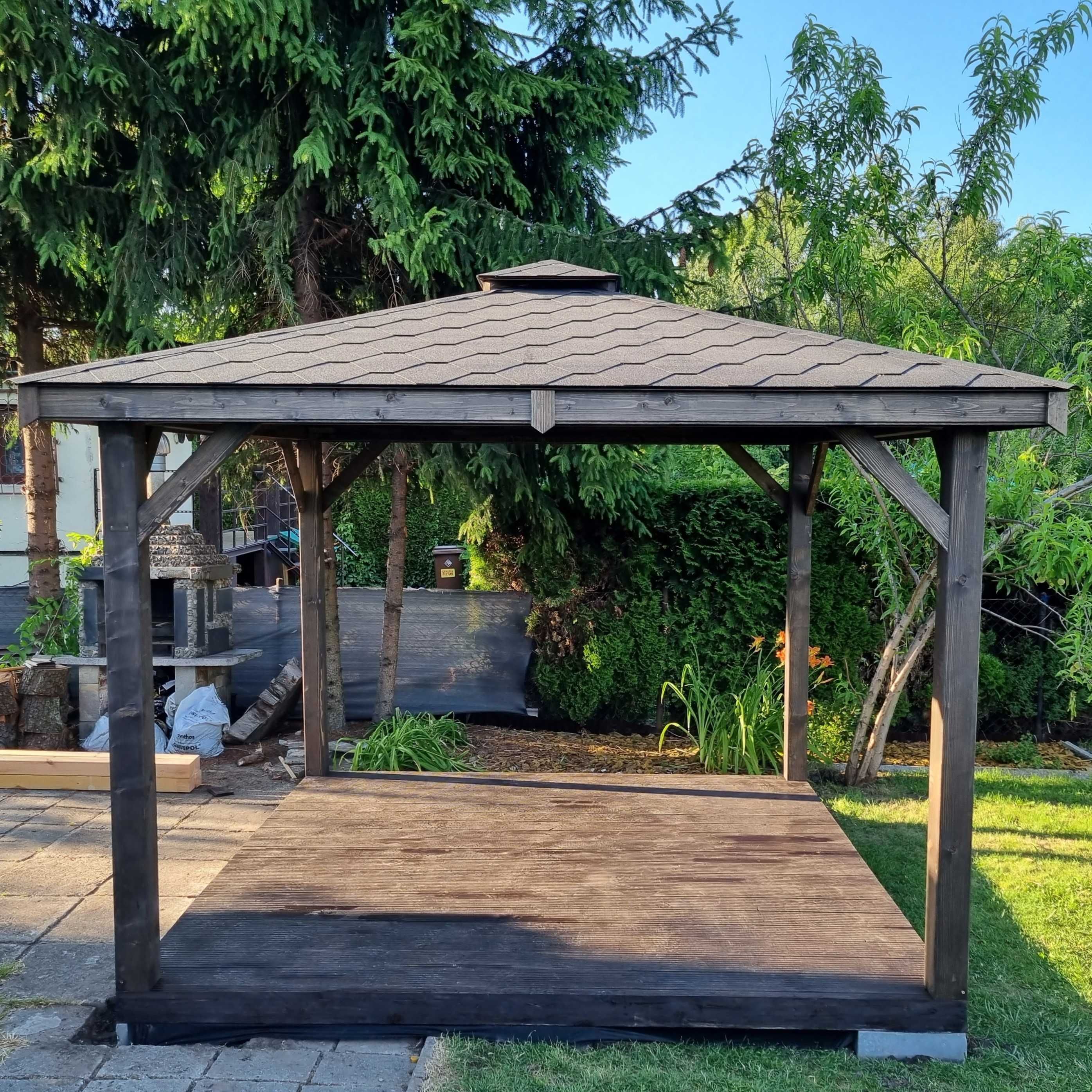 Altana ogrodowa MALTA 3X3 altanka wiata zadaszenie pergola słupy12x12