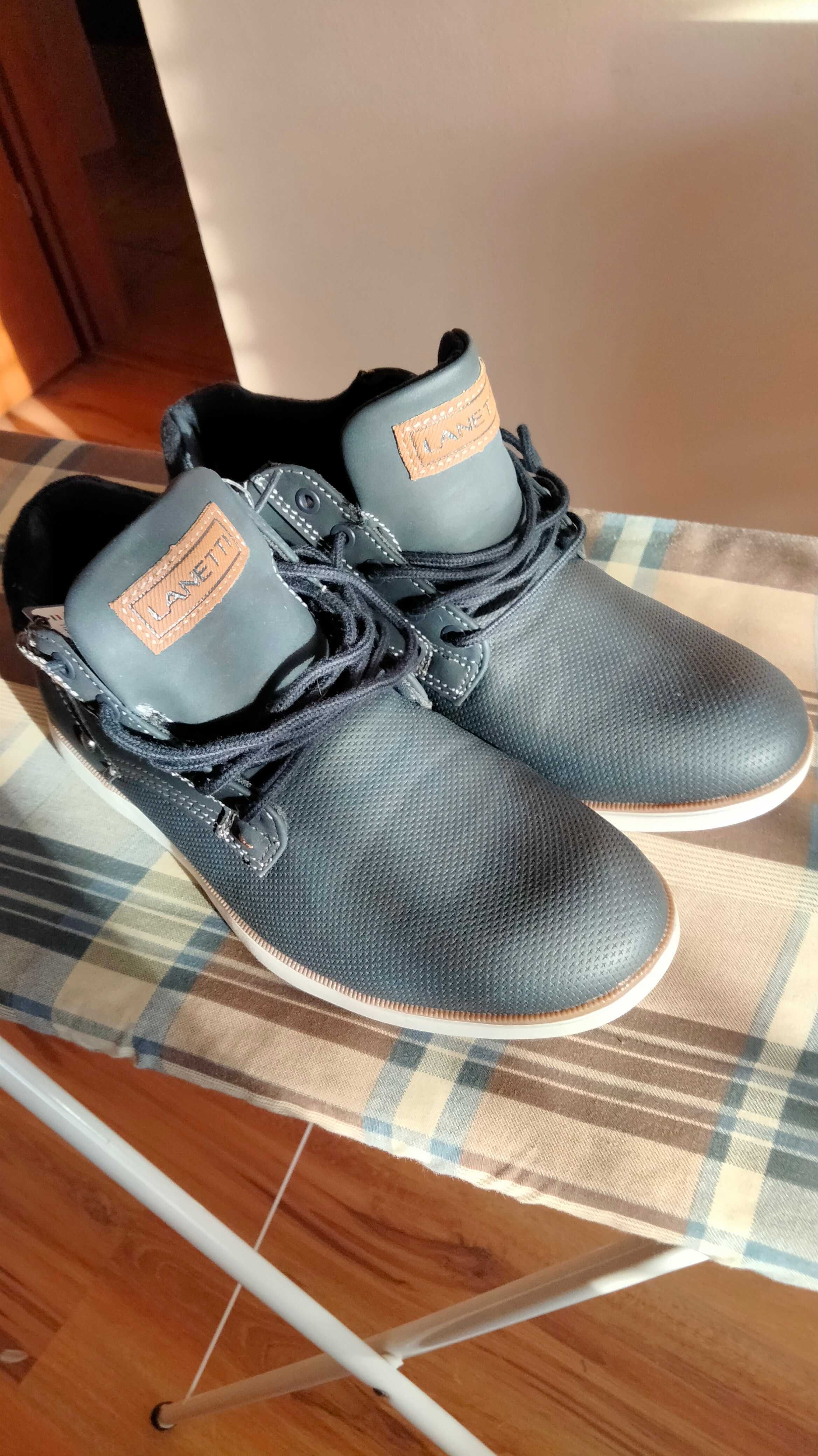 Buty męskie Lanetti jesień zima r.40