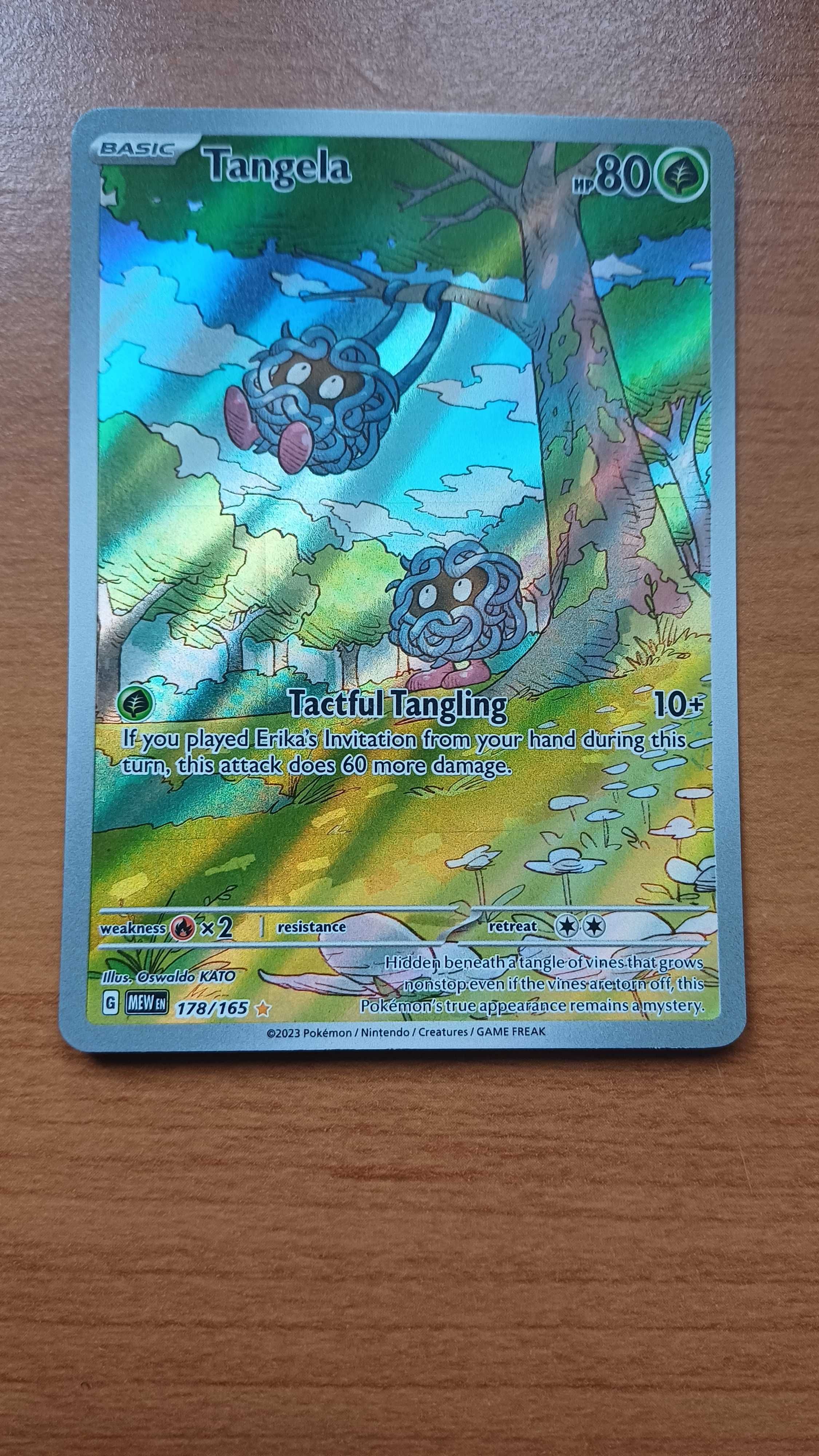 Pokemon TCG - Tangela [MEW 178/165] - Illustration Rare Near Mint