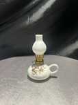 Mini lampka naftowa – porcelana z kwiatowym wzorem – działająca