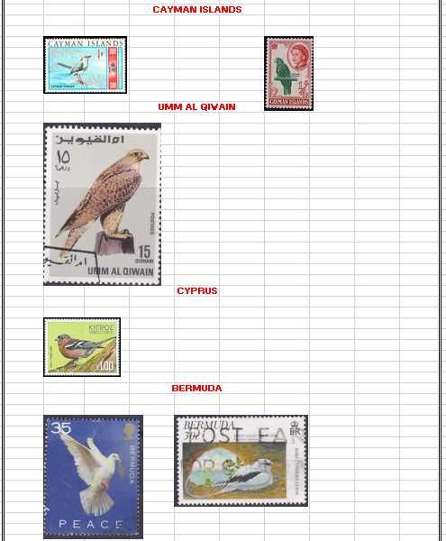 Vendo ou troco Selos (Tema Aves Mundiais) 3/4